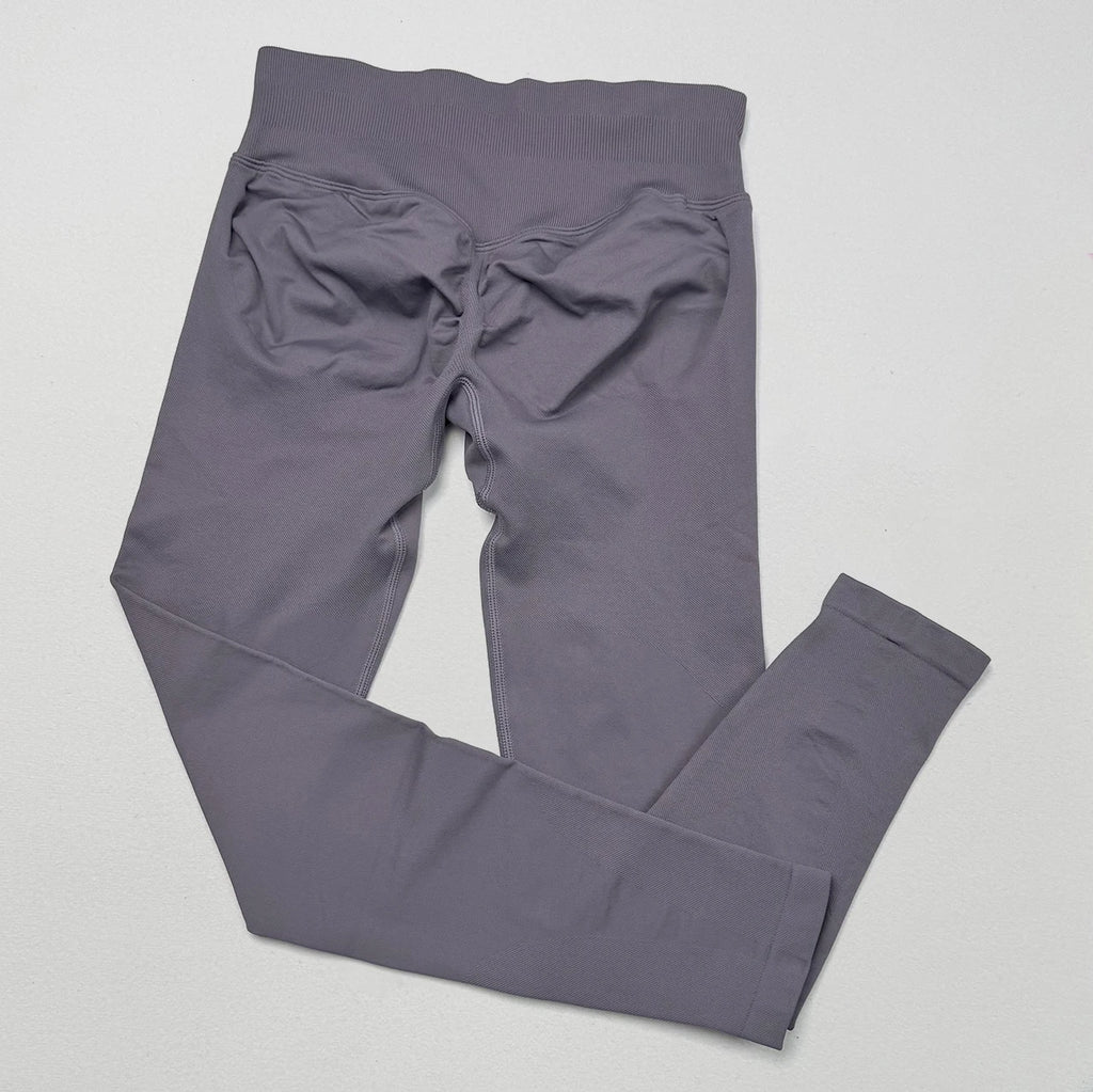 VEQKING Scrunch Butt Women Yoga Pants Seamless Sports Leggings Low Waist Gym Fitness Tights Quick Drying Fall Warm Workout Pants