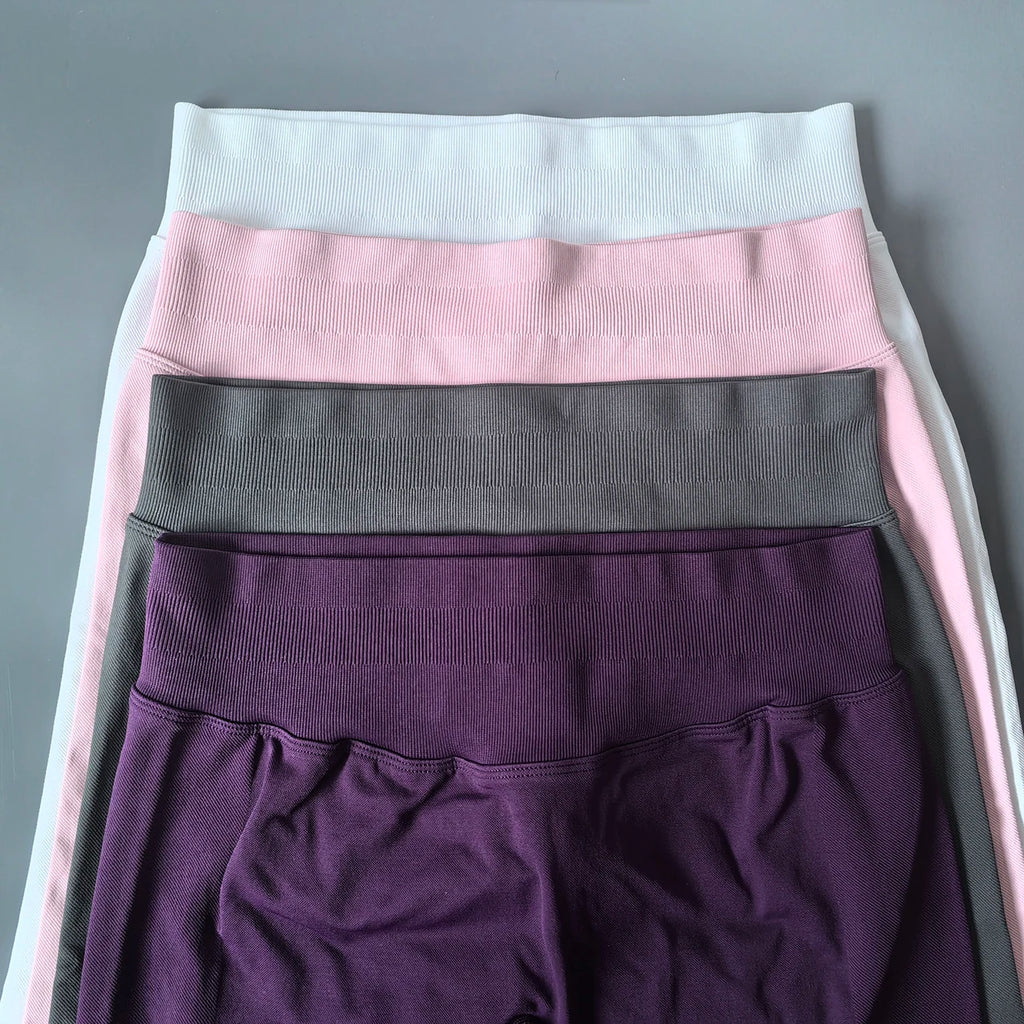 VEQKING Scrunch Butt Women Yoga Pants Seamless Sports Leggings Low Waist Gym Fitness Tights Quick Drying Fall Warm Workout Pants